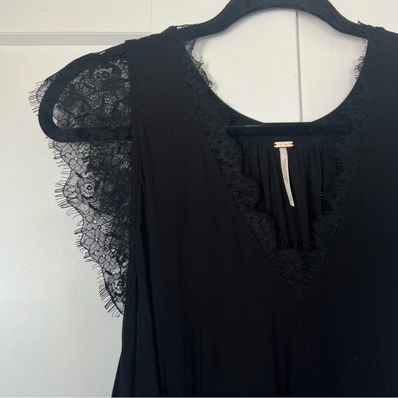 Free People Lovin’ on You Black Lace Tank Top Size Small - Picture 6 of 9